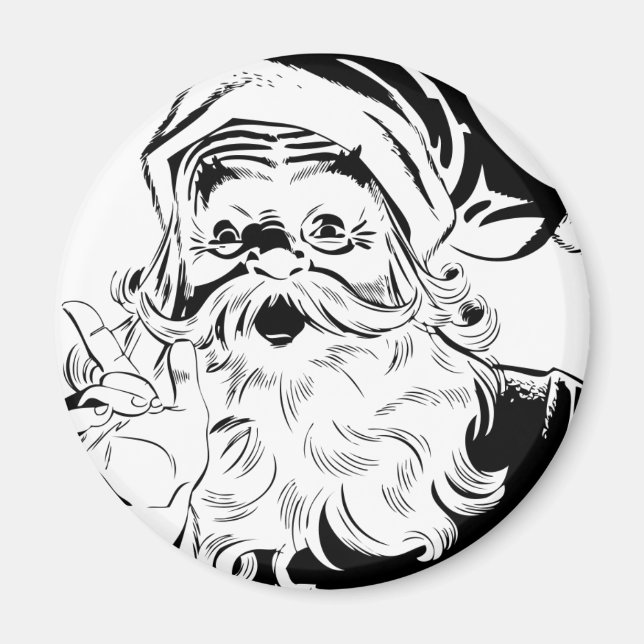 Vintage Santa Magnet (Front)
