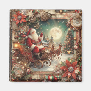 Vintage Santa Magnet