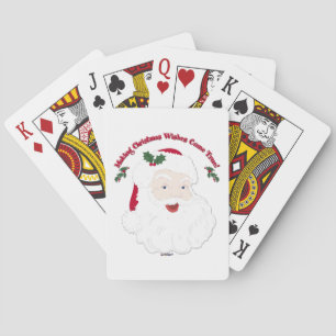 Vintage Santa Making Christmas Dreams Come True! Playing Cards