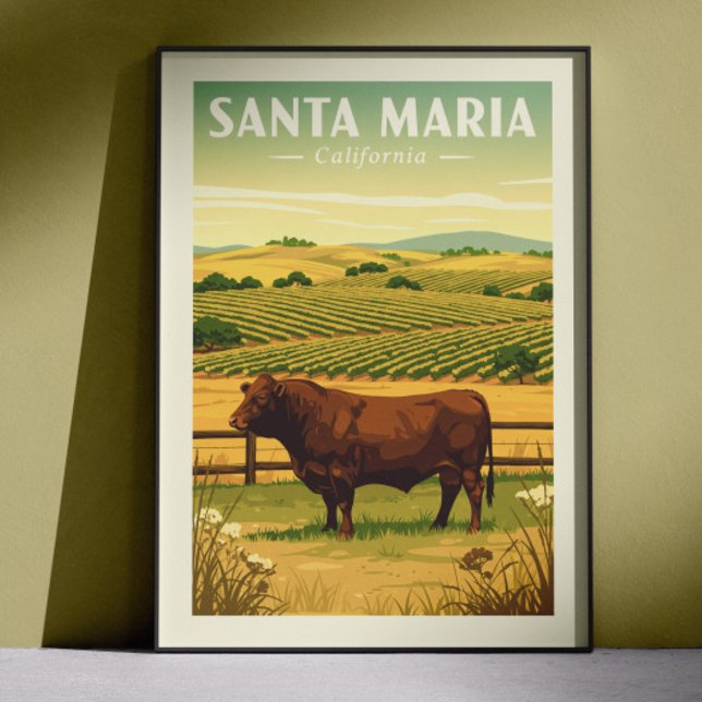 Vintage Santa Maria California Poster (Creator Uploaded)