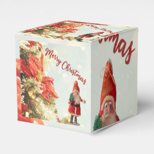 Vintage Santa Merry Christmas  Favour Box