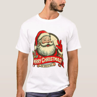 Vintage Santa Merry Christmas T-Shirt