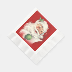 Vintage Santa Napkin