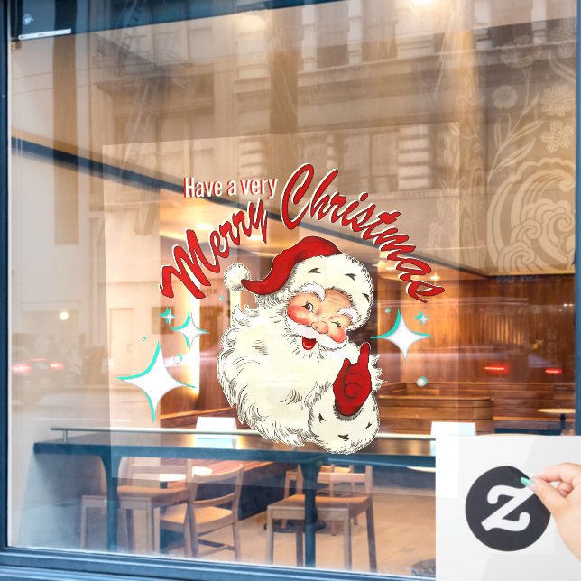 Vintage Santa No 4 (Cafe Window)