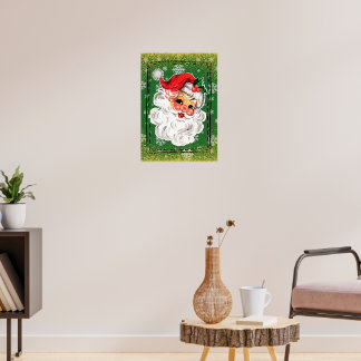Vintage Santa Poster