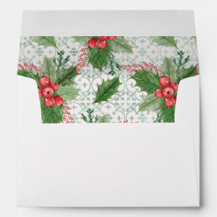 Vintage Santa Pre-Addressed Christmas Envelope