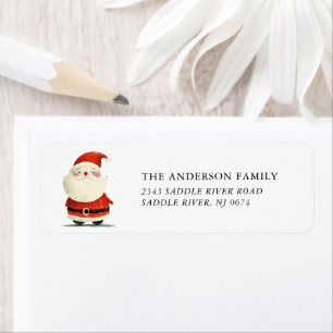 Vintage Santa Return Address Return Address Label