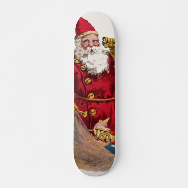 Vintage Santa Skateboard (Front)