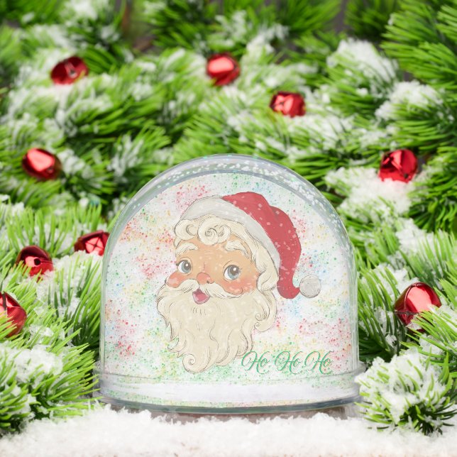 Vintage Santa Snow Globe  (Christmas)