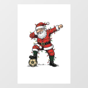 Vintage Santa Soccer Christmas Sports Shirt_1