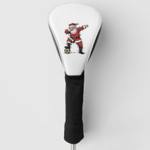 Vintage Santa Soccer Christmas Sports Shirt_1 Golf Head Cover