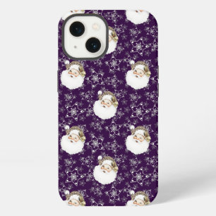 Vintage Santa & Stars iPhone 13 Case