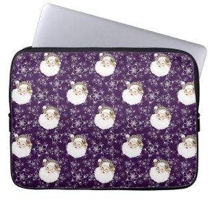 Vintage Santa & Stars Laptop Sleeve