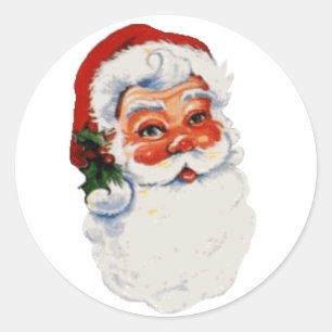 Vintage Santa Stickers