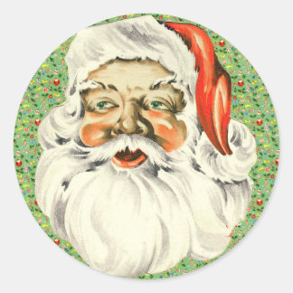 Vintage Santa Stickers