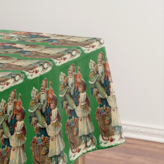 Vintage Santa Tablecloth (In Situ)
