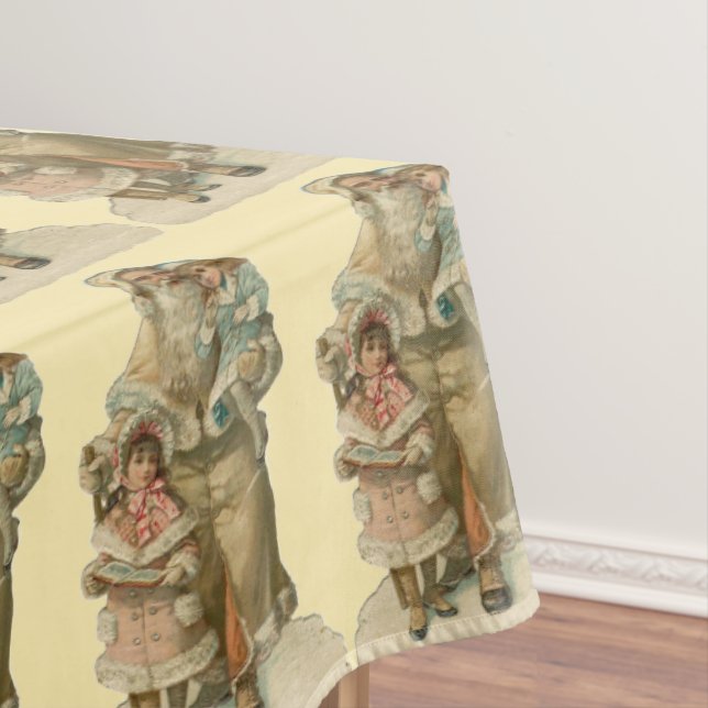 Vintage Santa Tablecloth (In Situ)