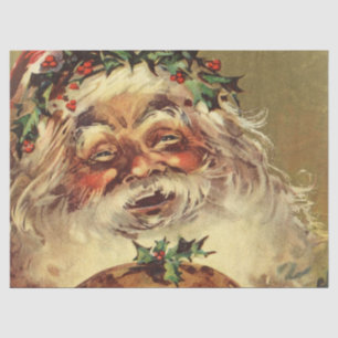 vintage santa tissue paper