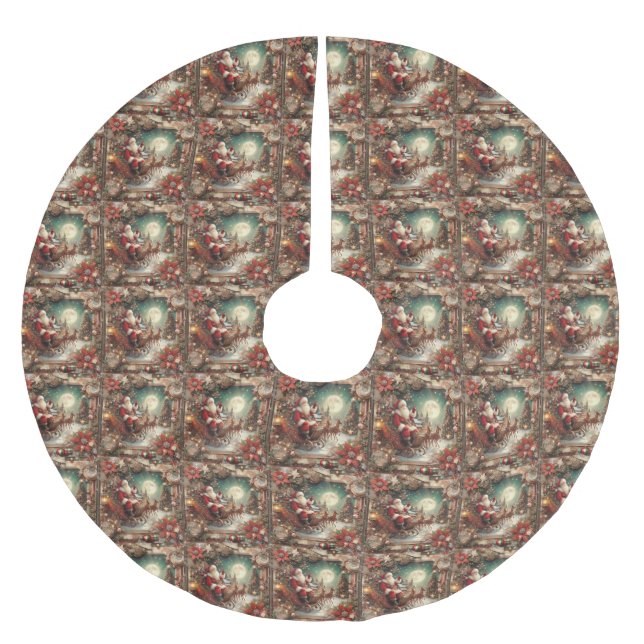 Vintage Santa Tree Skirt (Front)