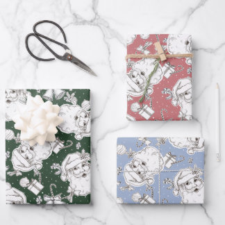 Vintage Santa Wrapping Paper