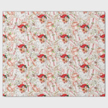 Vintage Santa Wrapping Paper