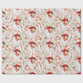 Vintage Santa Wrapping Paper