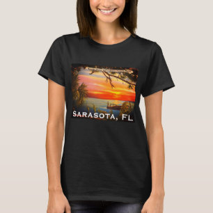 Vintage Sarasota, FL Beach Sunset - Gulf of Mexico T-Shirt