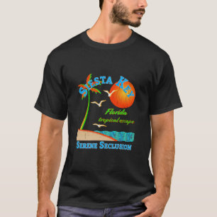 Vintage Sarasota Florida Siesta Key Family Beach V T-Shirt