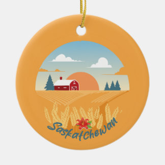 Vintage Saskatchewan Ceramic Ornament