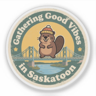 Vintage Saskatoon SK Good Vibes Gift