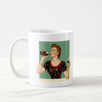 Vintage Sass Mug – “The Bottle Is a Glass” 