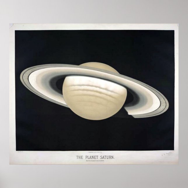 Vintage Saturn Poster (Front)