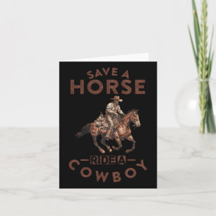 Vintage Save A Horse1 Card