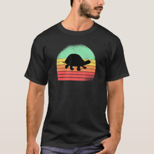 Vintage Save A Turtle Animal Sunset T-Shirt