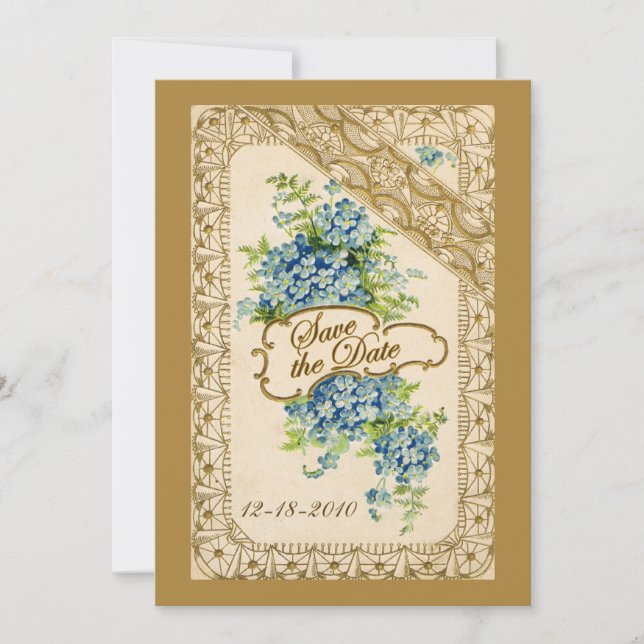 Vintage Save the Date Card (Front)