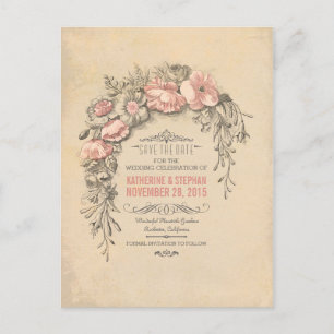 vintage save the date postcards
