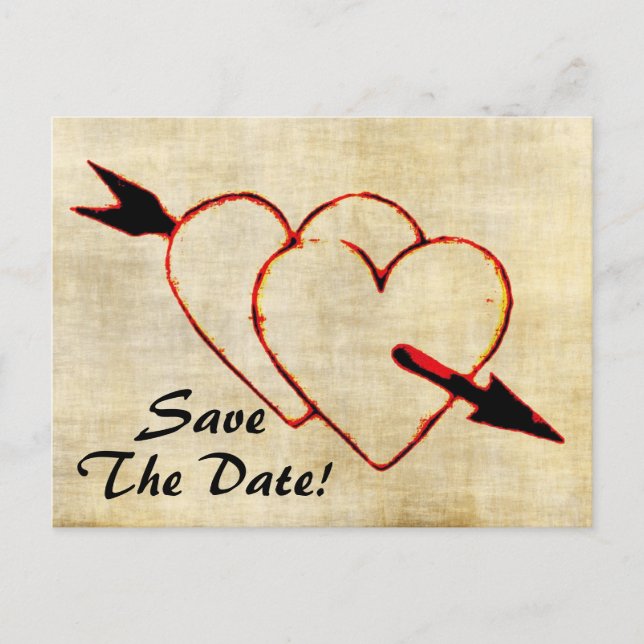 Vintage Save The Date! Postcards (Front)