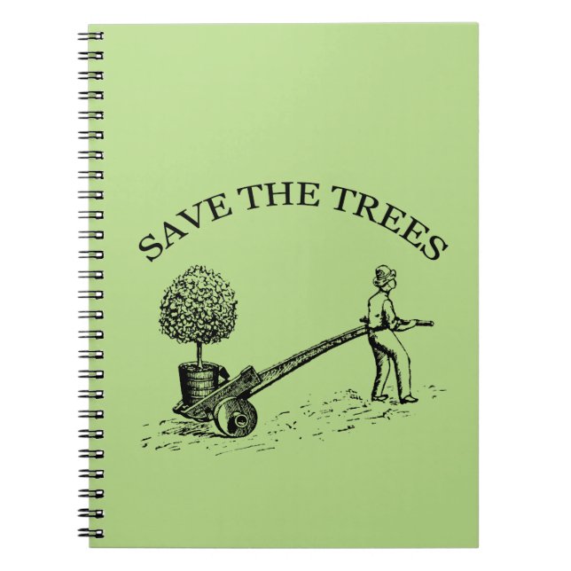 Vintage Save the Trees Notebook 2 (Front)
