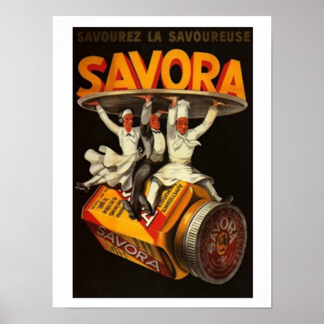 Vintage" Savora" Poster 12 x 16 (Front)