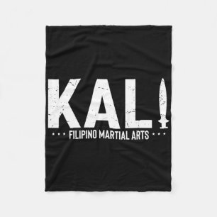 Vintage Saying Kali Filipino Martial Arts Training Fleece Blanket