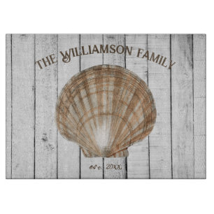 Vintage Scallop Shell Cutting Board