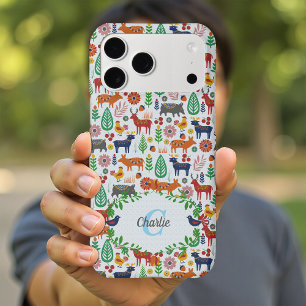 Vintage Scandinavian Folk Art Monogram Pattern