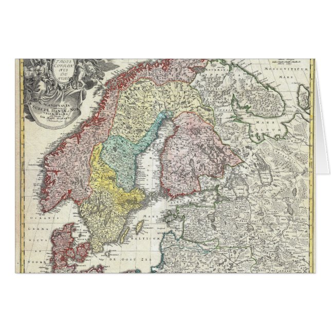 Vintage Scandinavian Map (Front Horizontal)