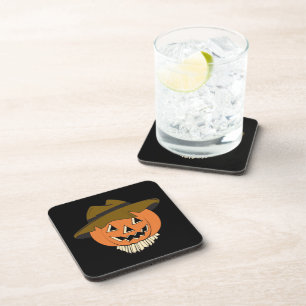 Vintage Scarecrow Beverage Coaster