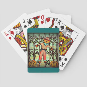 Vintage Scarecrow Playing Cards