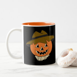 Vintage Scarecrow Two-Tone Coffee Mug