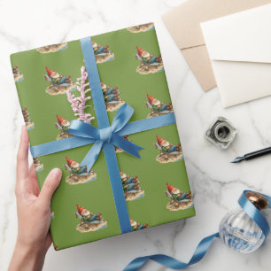 Vintage Scarp Picture - GARDEN GNOMES 26 Wrapping Paper