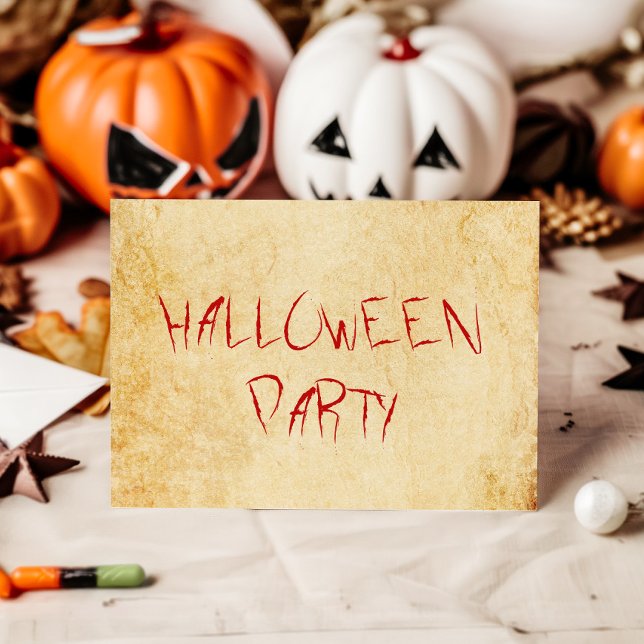 Vintage scary Halloween party Invitation (Creator Uploaded)