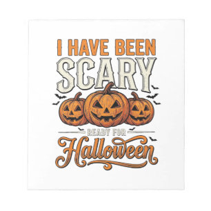 Vintage Scary Halloween Pumpkin Shirt Design_1 Notepad
