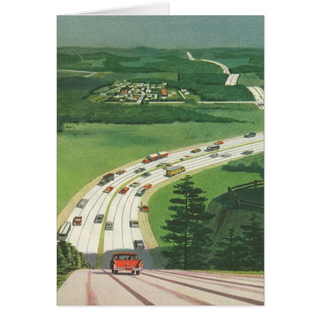 Vintage Scenic American Highways, Cars Road Trip (Front)